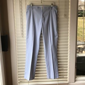 Lauren Ralph Lauren royal blue and white striped cotton pants